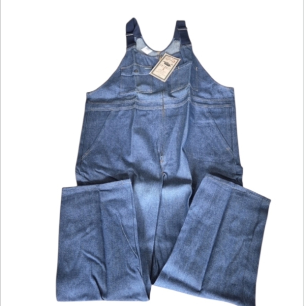 NWT Hammill Casuals Denim Overalls Size 48 T